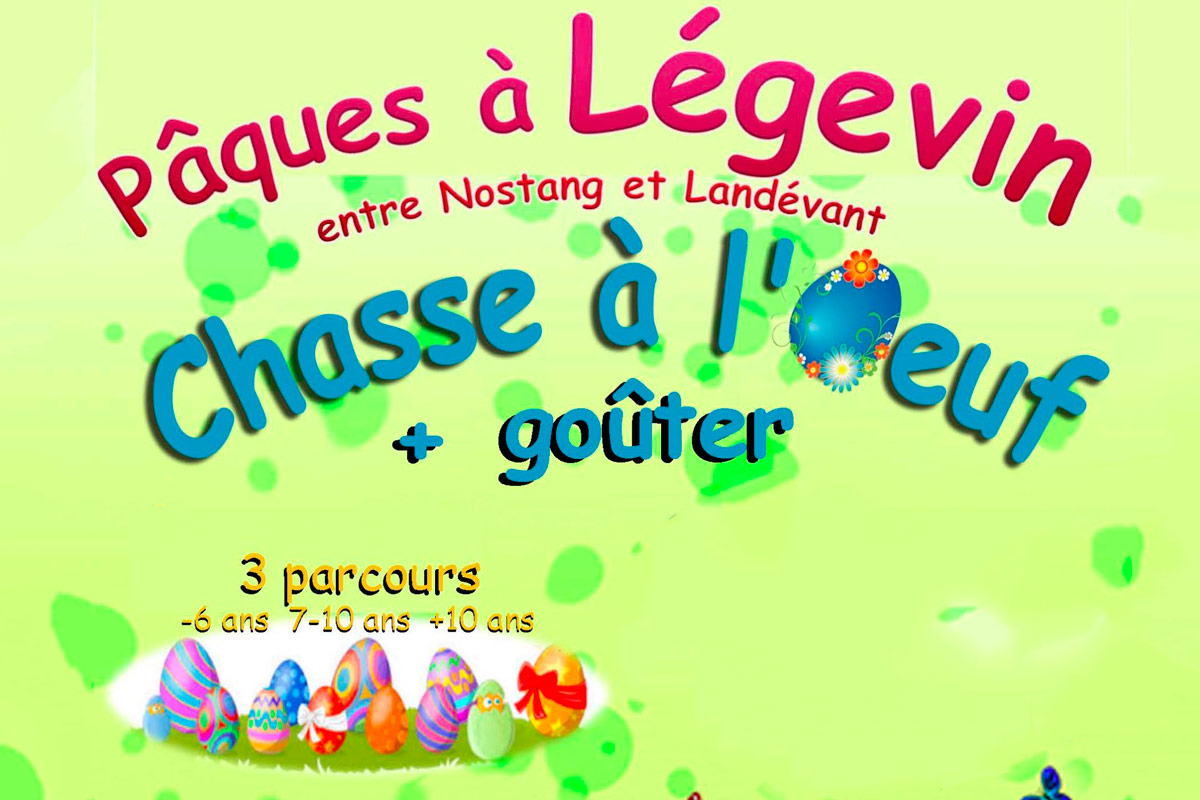 Affiche chasse à l'oeuf Mise en avante